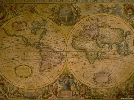 Хендрик Хондиус карта мира