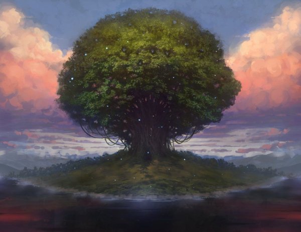 Иггдрасиль мировое Древо арт