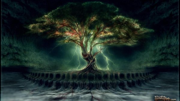Иггдрасиль мировое Древо арт