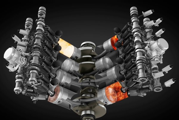 Двигатель 8 цилиндровый v образный