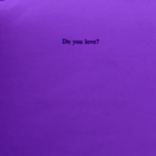 Фиолетовая Эстетика с надписями