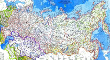 Автомобильная карта России с городами