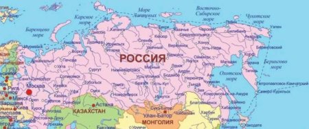 Города России на карте России