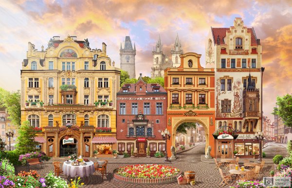 Красивый сказочный город