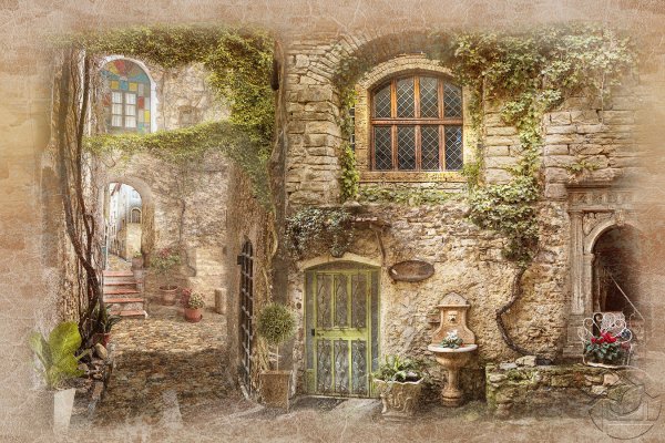 Фрески старинные города