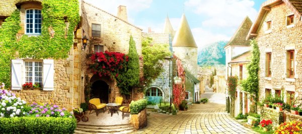 Фотообои улица в Альберо