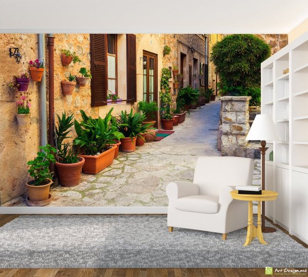 Фреска улочки Италии