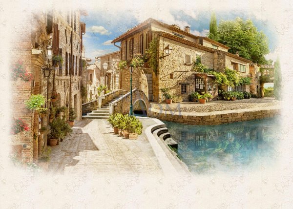 Итальянские фрески на стену