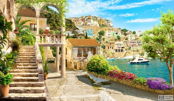 Италия улочки море