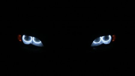 БМВ е46 фары ночью