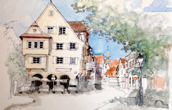 Акварелисты улочки Таллина