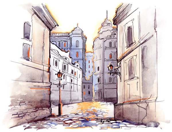 Город рисунок