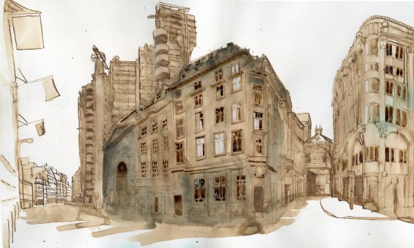 Архитектура сепия