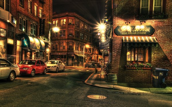 США Бостон английские улочки