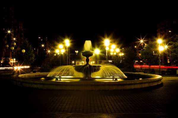 Город Братск ночью