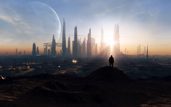 Планета Корусант небоскребы