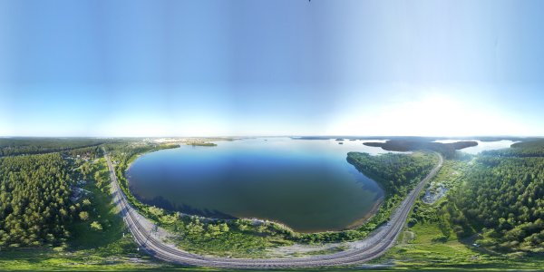 Озеро Чебаркуль сверху