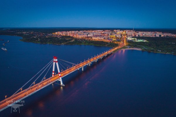 Октябрьский мост Череповец панорама