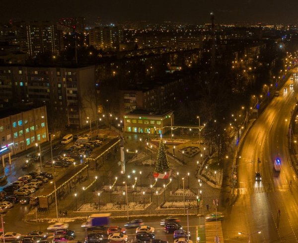 Ночной Домодедово город