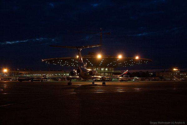 Аэропорт Шереметьево Москва ночью
