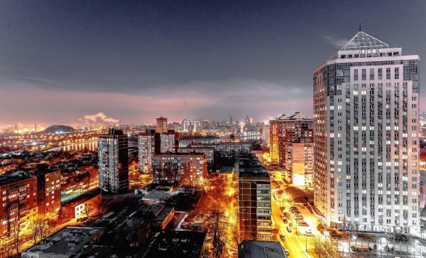 Донецк ночной вид