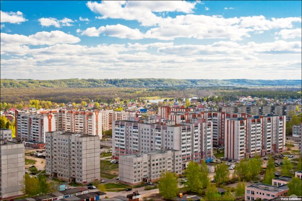 Город Дзержинск с высоты птичьего полета