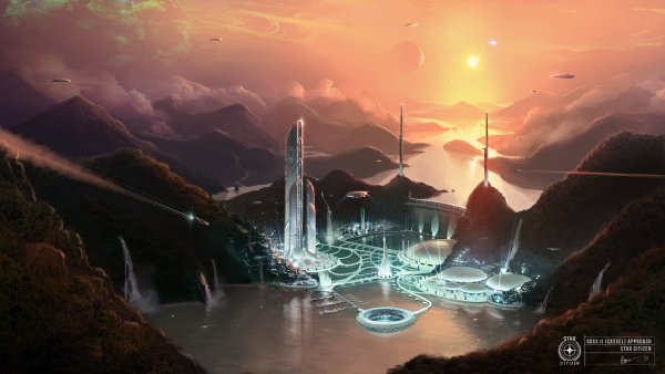 Star Citizen города Тэрра Concept Art