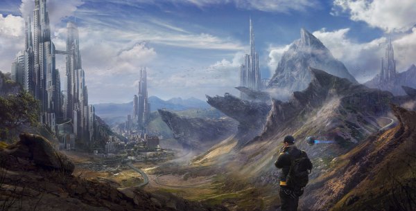 Футуристический пейзаж