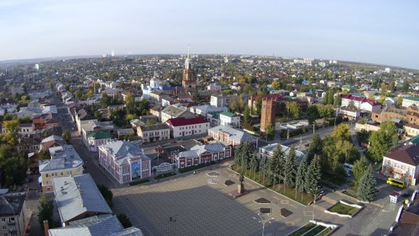 Город Елец с высоты птичьего полета