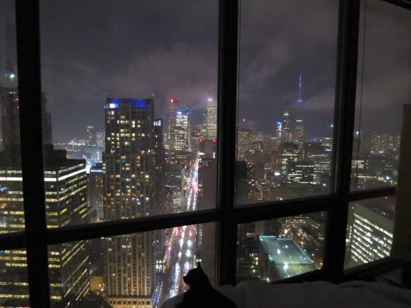 Нью-Йорк Манхеттен вид с окна