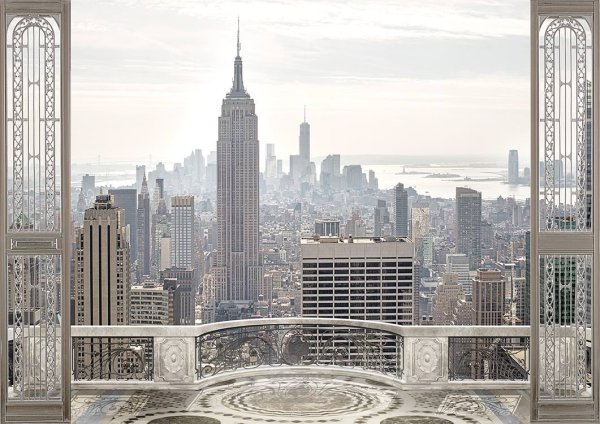 New York вид с балкона