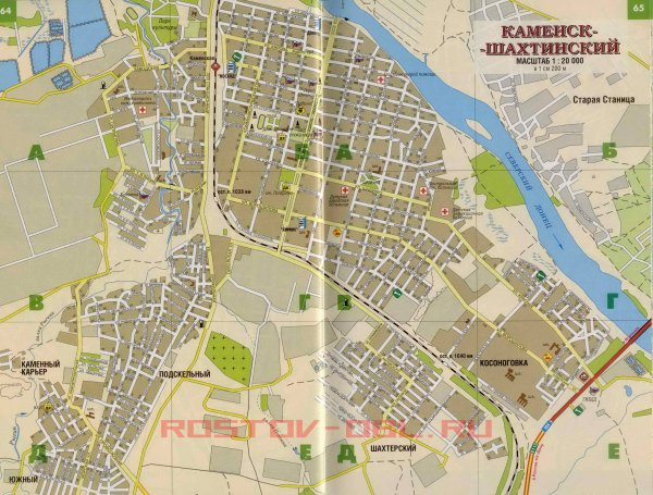 Каменск Шахтинский план города