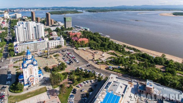 Хабаровск Комсомольская площадь набережная