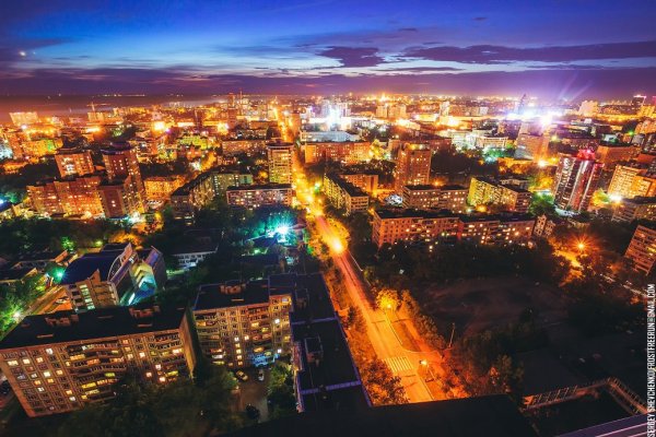 Ночной город Хабаровск