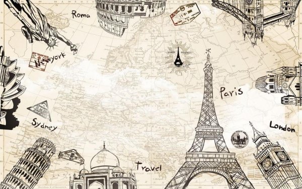 Обои с достопримечательностями мира на стену