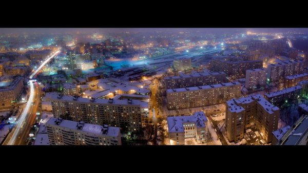 Луганск ночной город