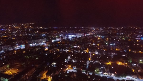 Ночная Махачкала вид с Тарки