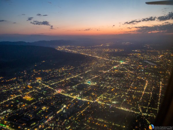 Ночной город Махачкала