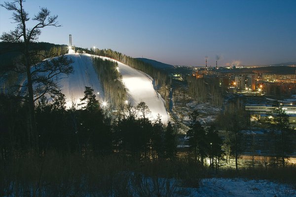 Ночной Миасс с горы