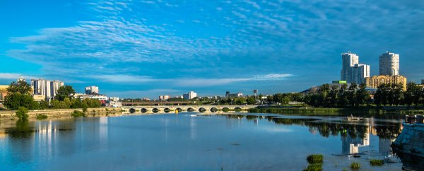 Центр Челябинск река Миасс