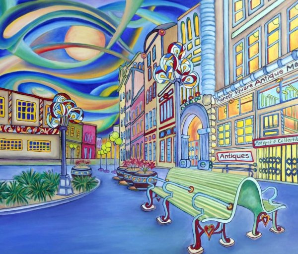 Нарисованный город