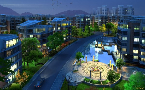 Современный городок