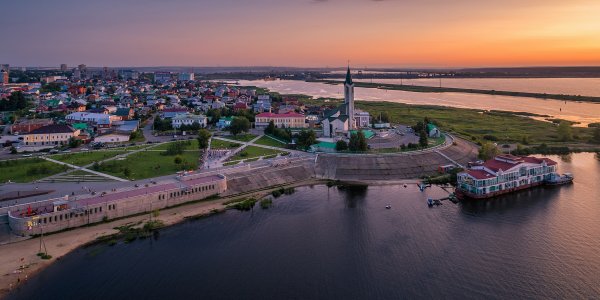 Набережные Челны вид с Камы