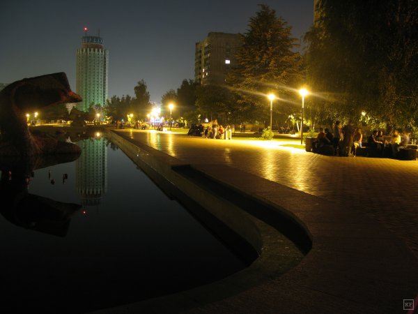 Набережные Челны ночью набережная