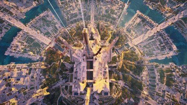 Город с высоты птичьего полета