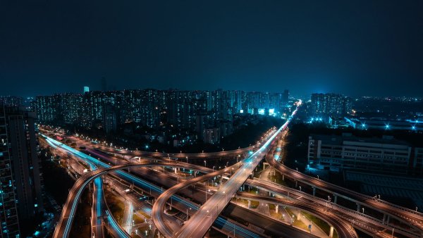 Обои на рабочий стол ночной город