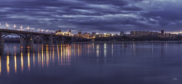 Рассвет набережная Новосибирск