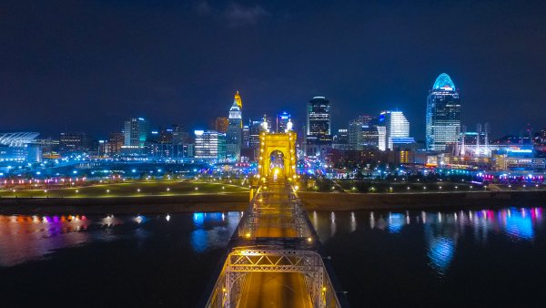 Ночной Новосибирск обои