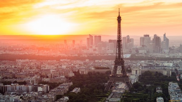 Башня Монпарнас ночь