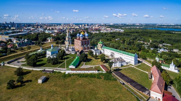 Рязанский Кремль с высоты птичьего полета